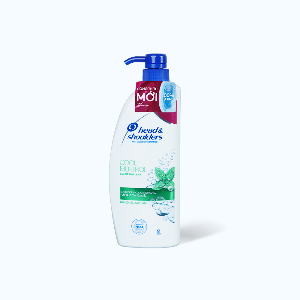 Dầu Gội HEAD & SHOULDERS Bạc Hà Mát Lạnh Giảm Gàu (chai 850ml)