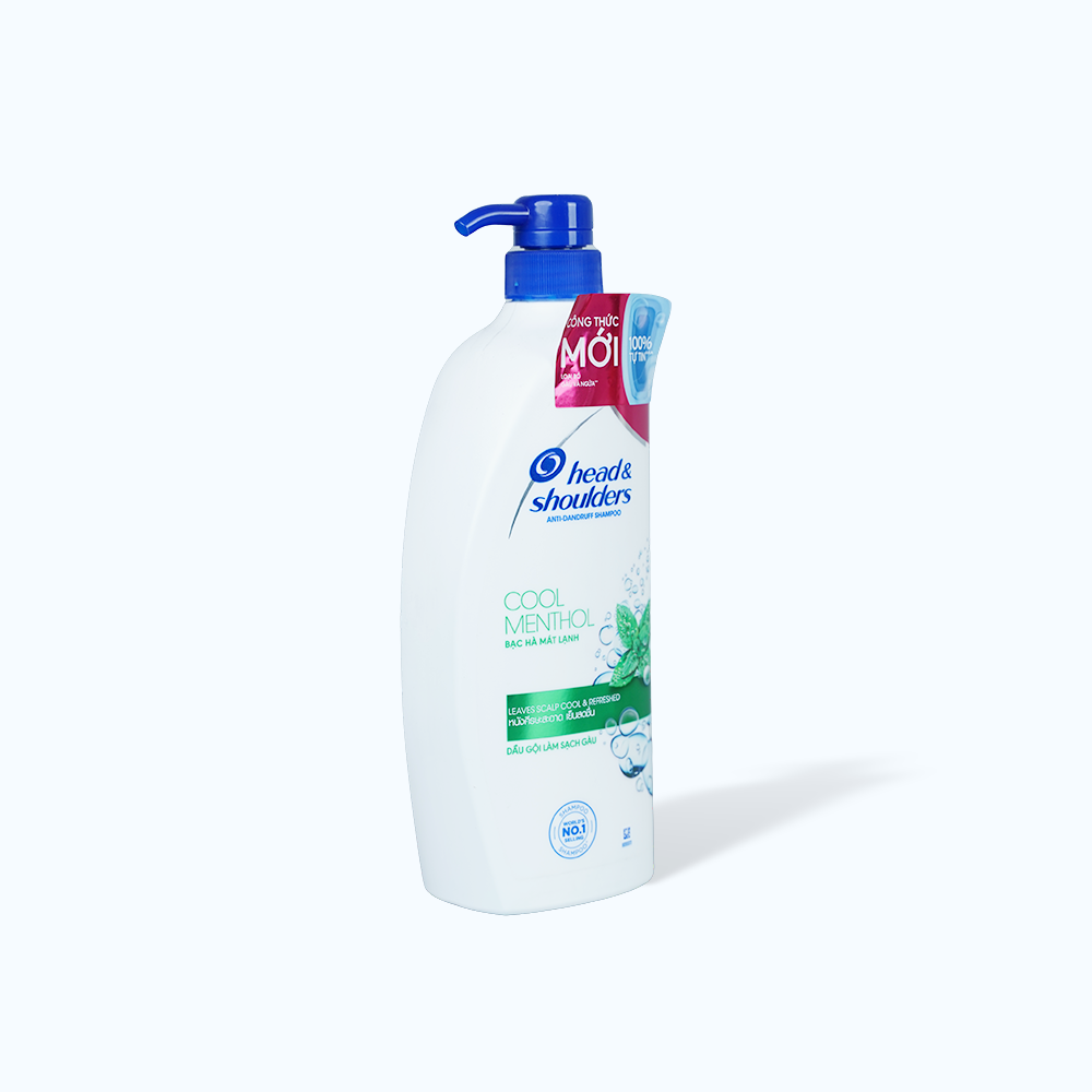 Dầu Gội HEAD & SHOULDERS Bạc Hà Mát Lạnh Giảm Gàu (chai 850ml)