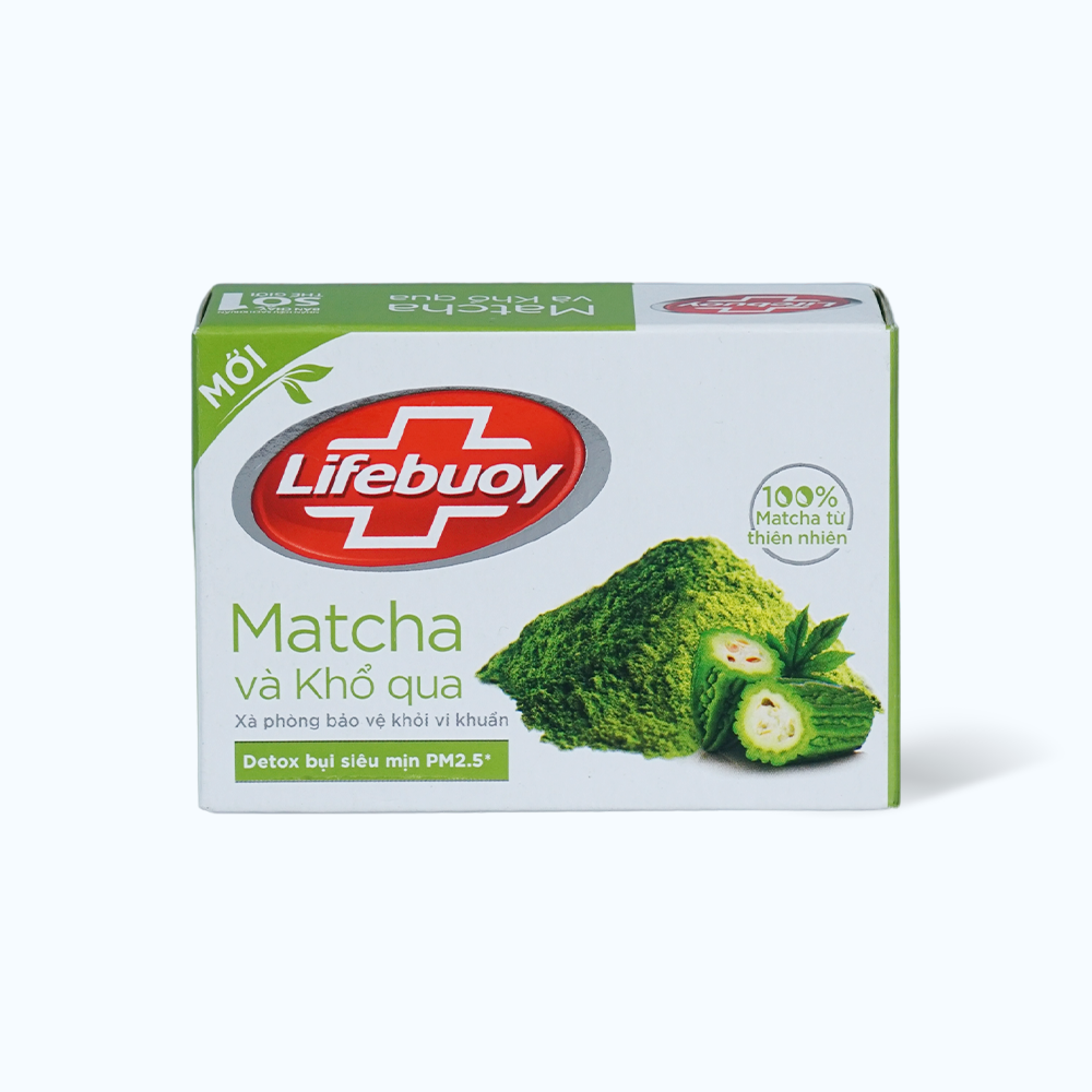 Xà Phòng Tắm LIFEBUOY Matcha và Khổ Qua Bảo Vệ Khỏi Vi Khuẩn (90g)