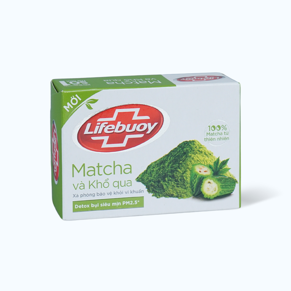 Xà Phòng Tắm LIFEBUOY Matcha và Khổ Qua Bảo Vệ Khỏi Vi Khuẩn (90g)