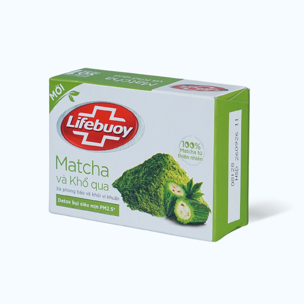 Xà Phòng Tắm LIFEBUOY Matcha và Khổ Qua Bảo Vệ Khỏi Vi Khuẩn (90g)