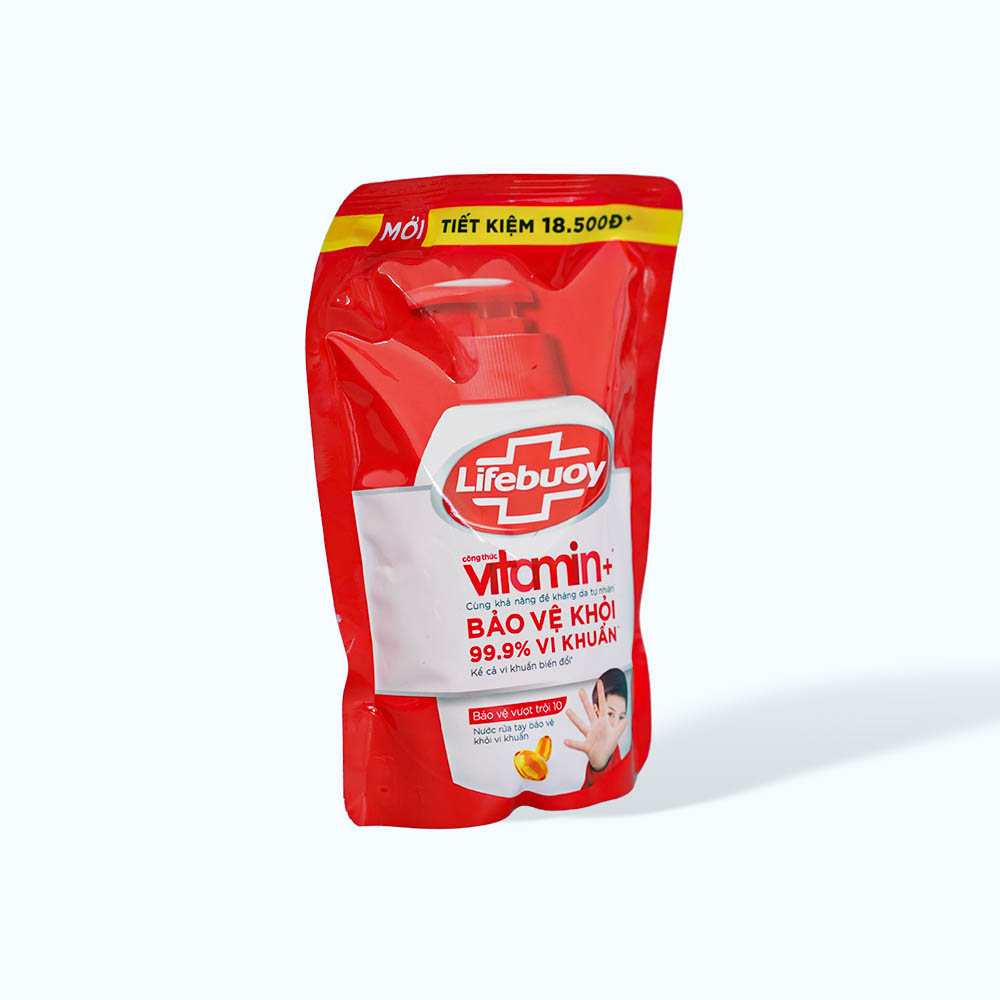 Nước Rửa Tay LIFEBUOY Bảo Vệ Vượt Trội 10 (túi 400g)