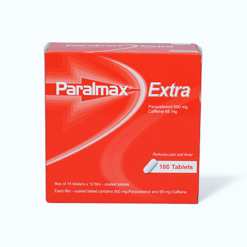 Viên nén Paralmax Extra Boston giảm đau và hạ sốt (15 vỉ x 12 viên)