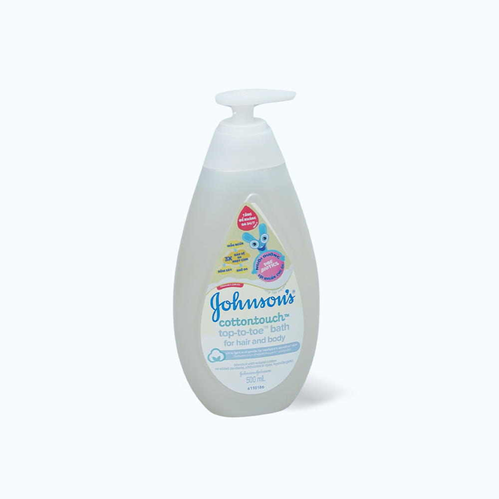 Sữa tắm gội toàn thân Johnson Baby Cottontouch (500ml)