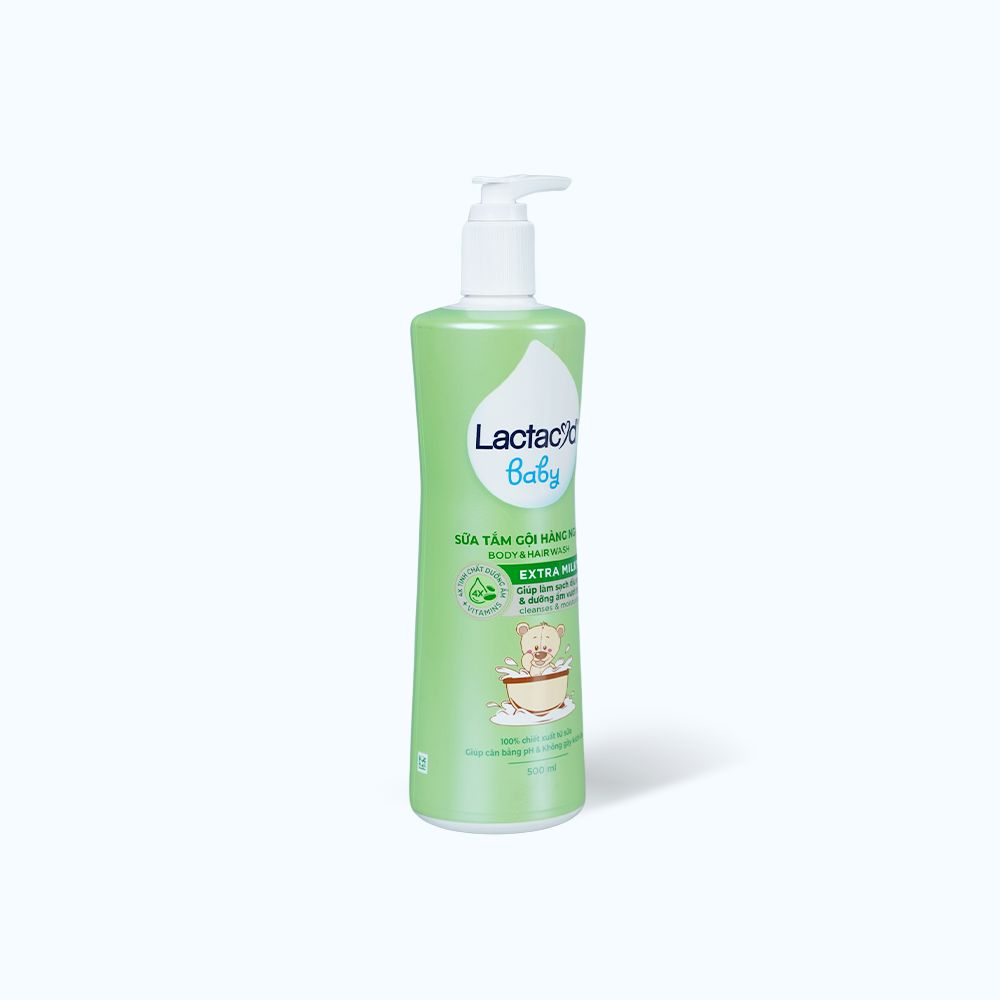 Sữa tắm gội cho bé Lactacyd Milky (500ml)