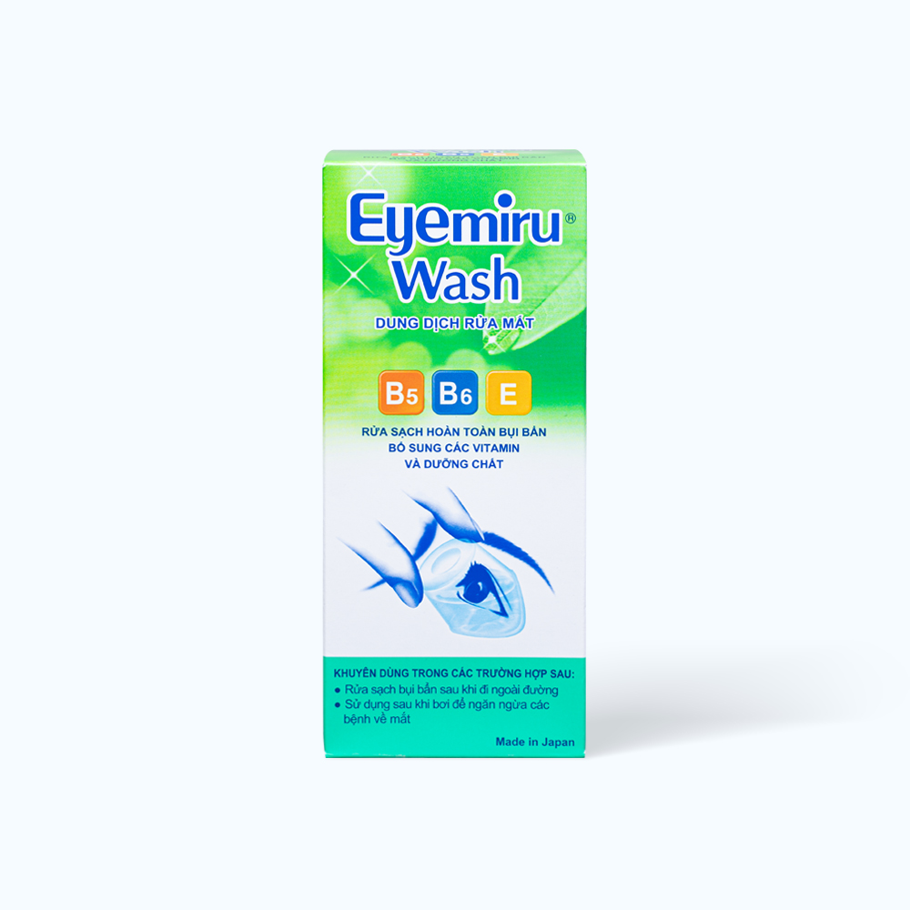 Dung dịch Eyemiru Wash rửa mắt, phòng các bệnh về mắt (Chai 500ml)