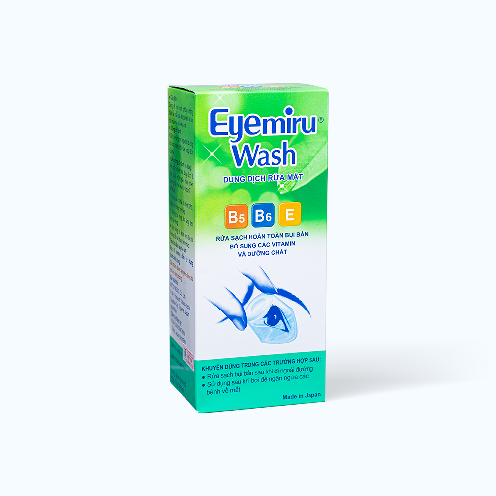 Dung dịch Eyemiru Wash rửa mắt, phòng các bệnh về mắt (Chai 500ml)