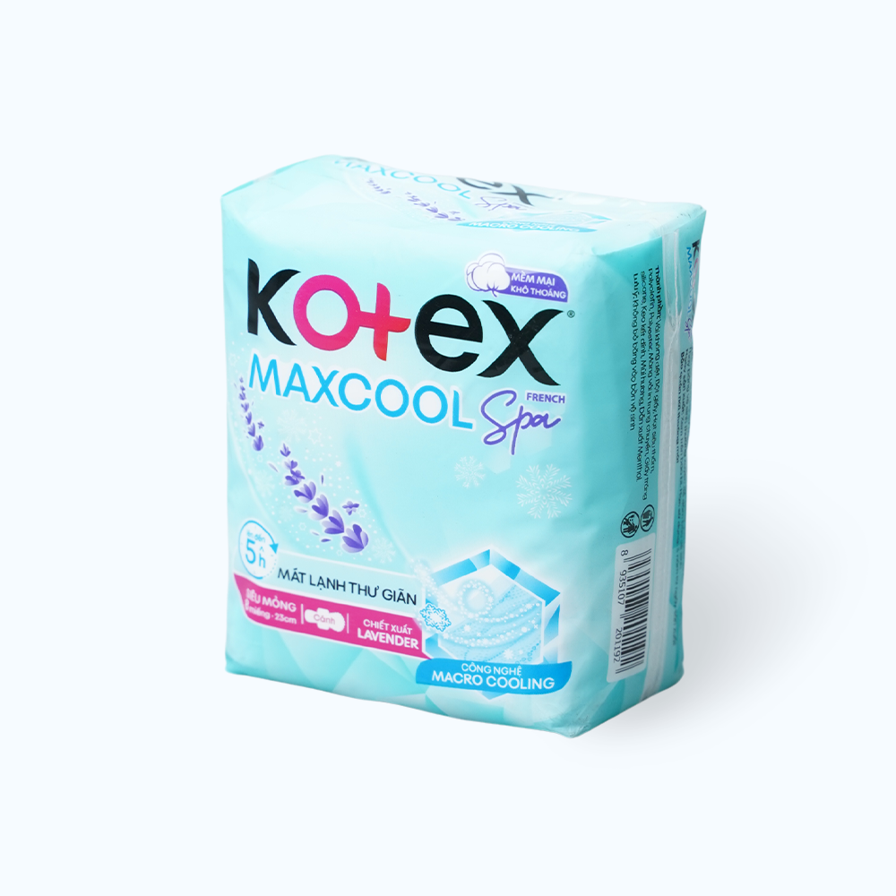 Băng vệ sinh siêu mỏng cánh Kotex Thảo Dược Cool (Gói 8 miếng)