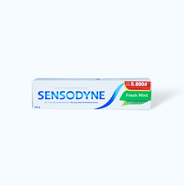 Kem Đánh Răng SENSODYNE Fresh Mint Hương Bạc Hà (tuýp 160g)