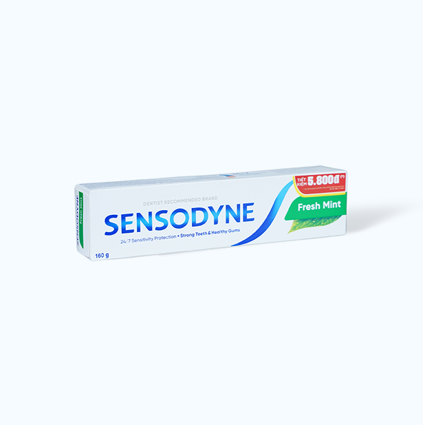 Kem Đánh Răng SENSODYNE Fresh Mint Hương Bạc Hà (tuýp 160g)