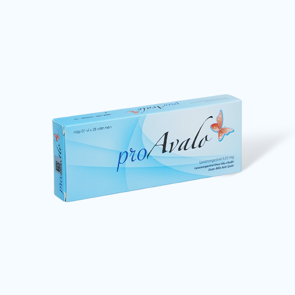 Viên nén Pro Avalo 0,03mg tránh thai hàng ngày (có thể dùng cho phụ nữ cho con bú) (1 vỉ x 28 viên)