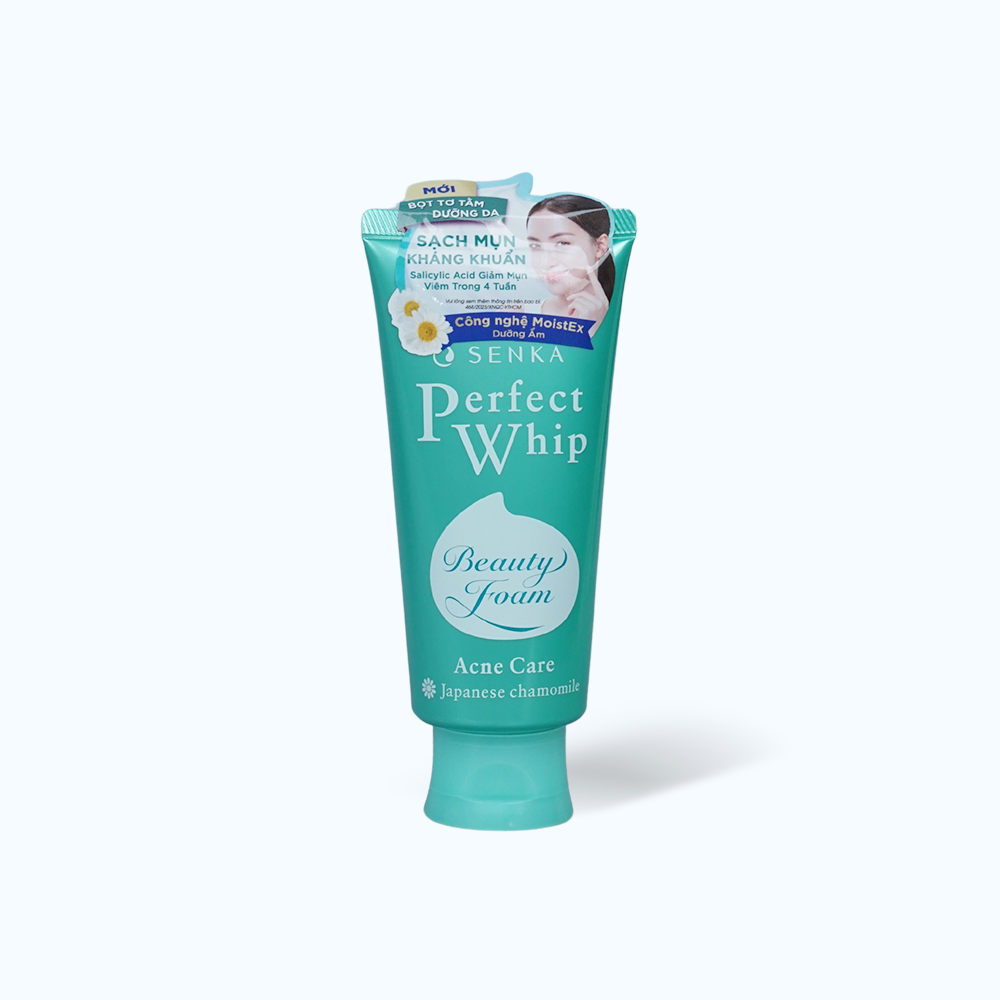 Sữa rửa mặt tạo bọt dành cho da mụn Senka Perfect Whip Acne Care (100g)