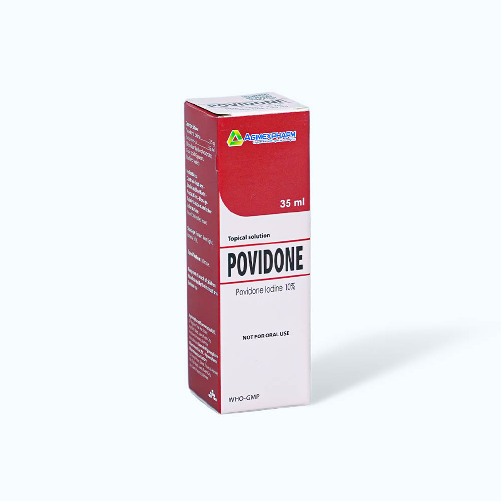 Dung dịch Povidone 35ml sát khuẩn da và niêm mạc (chai 35ml)