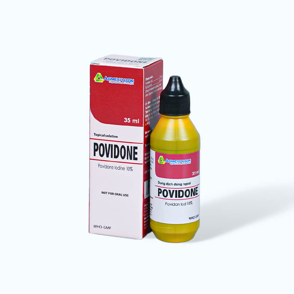 Dung dịch Povidone 35ml sát khuẩn da và niêm mạc (chai 35ml)