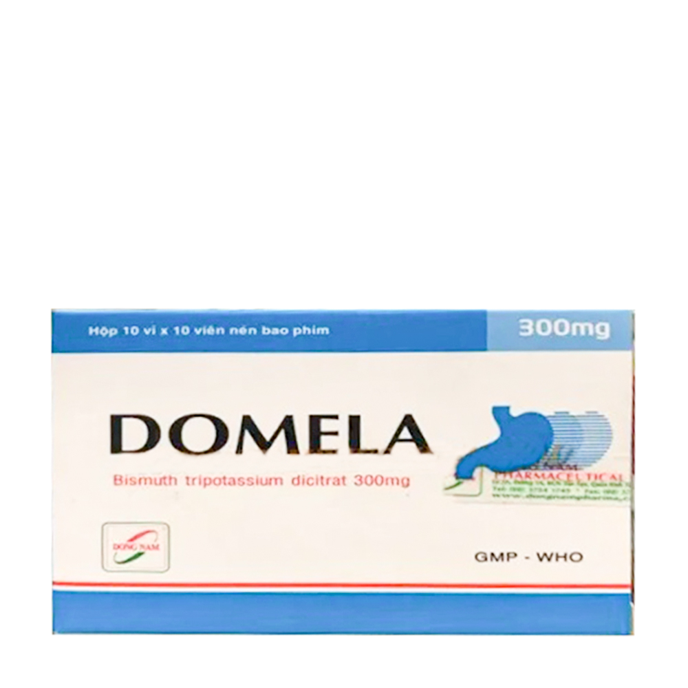Thuốc Domela 300mg điều trị viêm loét dạ dày và tá tràng (10 vỉ x 10 viên)