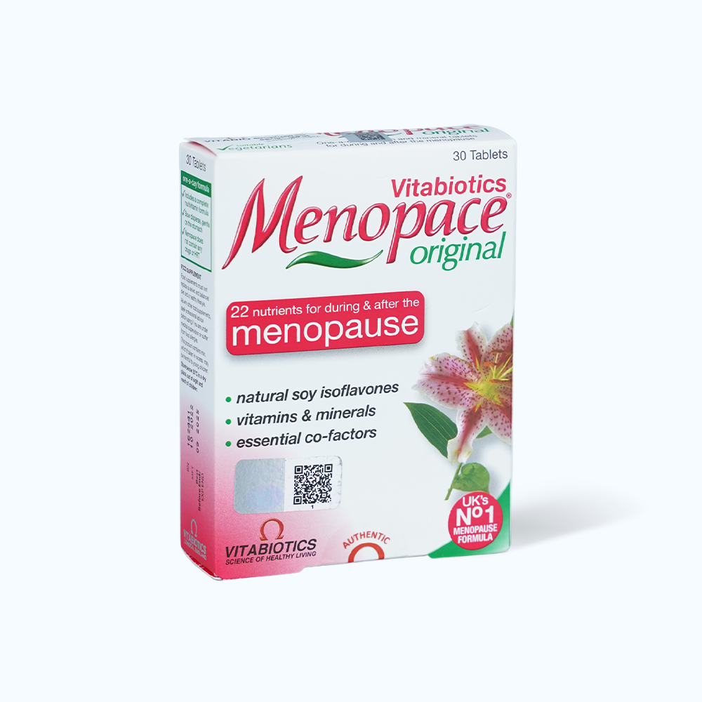 Viên uống Vitabiotics Menopace hỗ trợ giai đoạn tiền mãn kinh và mãn kinh (30 viên)