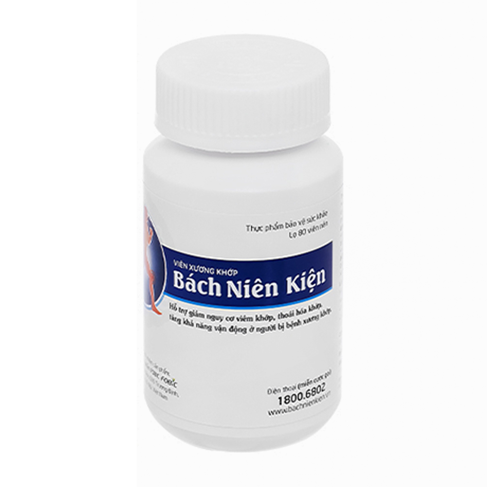 Viên uống Bạch Niên Kiện (hộp 80 viên) giúp giảm nguy cơ viêm khớp