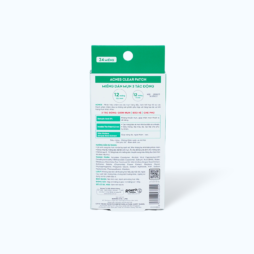 Miếng dán mụn ACNES Clear Patch (Hộp 24 miếng)