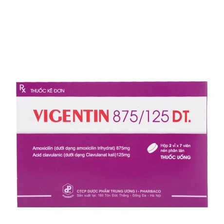 Vigentin 875/125 là thuốc gì? Công dụng và hướng dẫn sử dụng