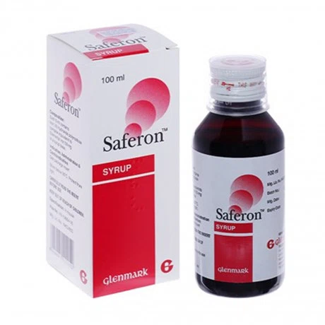 Siro SAFERON SYR 50MG /5ML bổ sung sắt, bổ máu (chai 100ml)