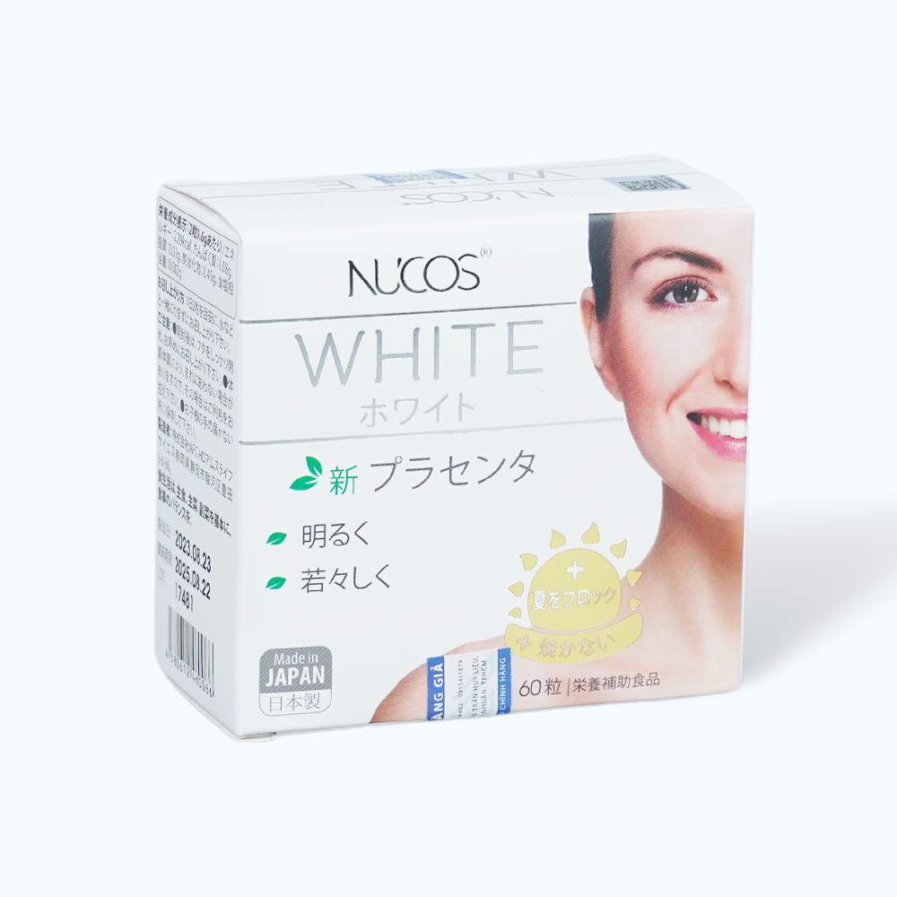 Viên uống Nucos White hỗ trợ sáng da, giảm thâm nám (Hộp 60 viên)