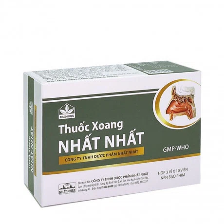 Viên nén Thuốc Xoang Nhất Nhất điều trị viêm mũi, viêm xoang (3 vỉ x 10 viên)