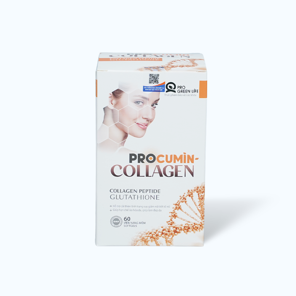 Viên uống Procumin – Collagen hỗ trơ cải thiện suy giảm nội tiết (Hộp 60 viên)