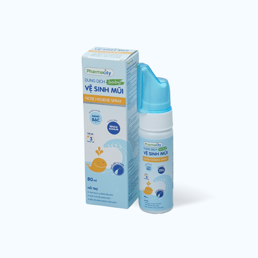 Dung dịch vệ sinh mũi cho trẻ Nose Hygiene Spray Baby (80ml)