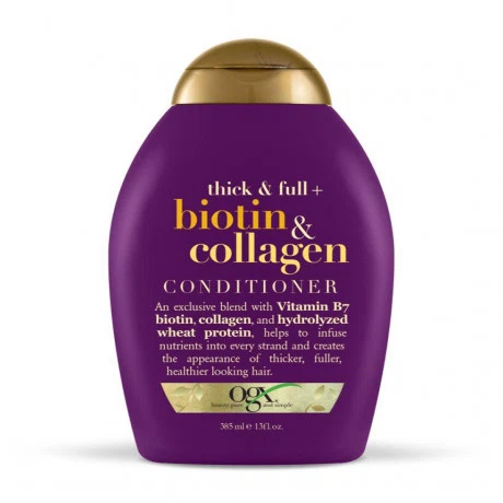 Dầu Xả OGX Thick & Full Bổ Sung Biotin Collagen Cho Tóc (chai 385ml)