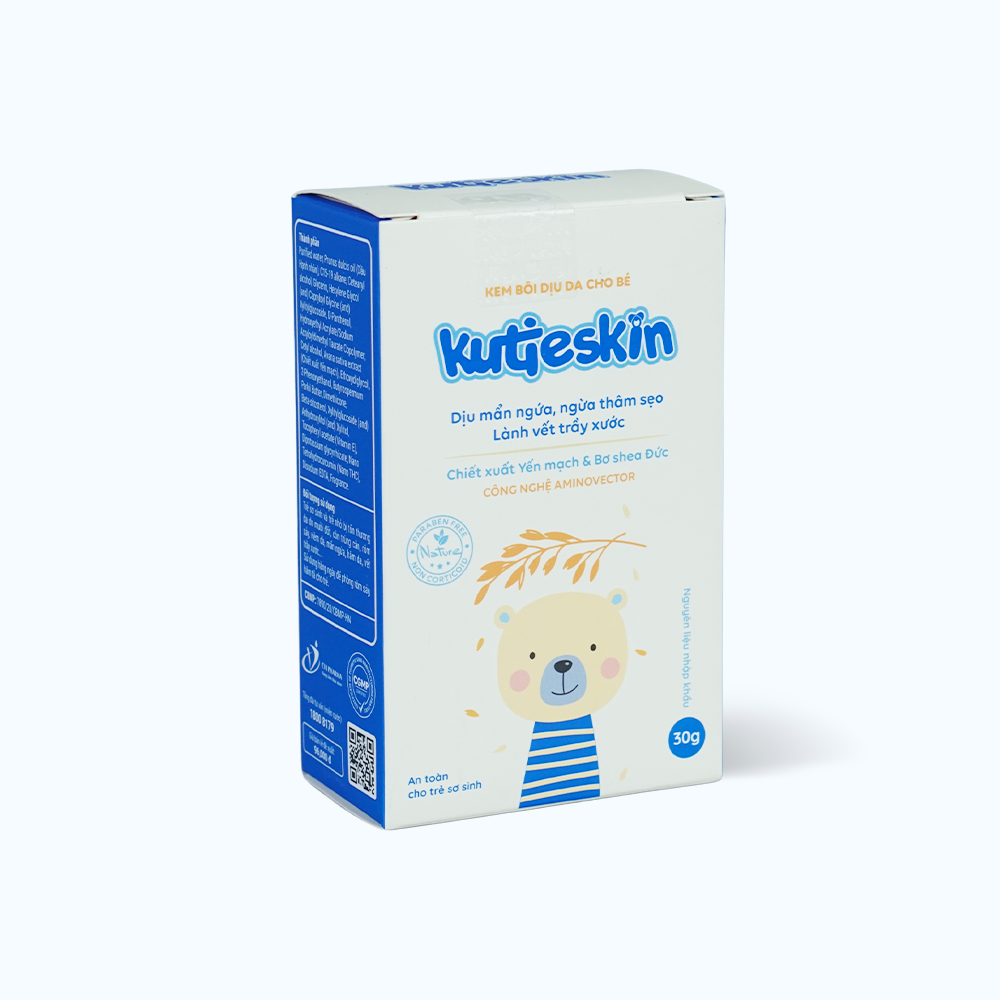 Kem bôi dịu da cho bé dịu mẩn ngứa, ngừa thâm sẹo Kutieskin (30g)