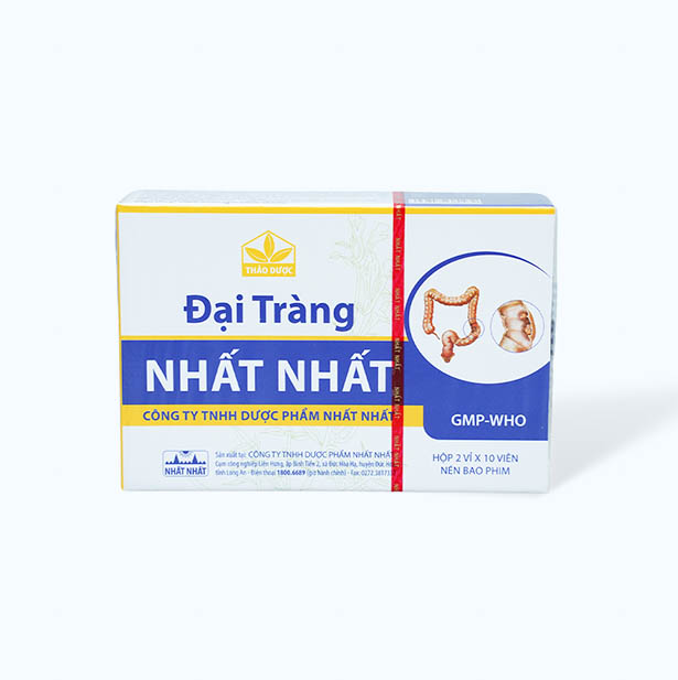 Viên nén Đại tràng Nhất Nhất trị đại tràng mạn tính, tiêu chảy, đầy hơi, không tiêu (2 vỉ x 10 viên)