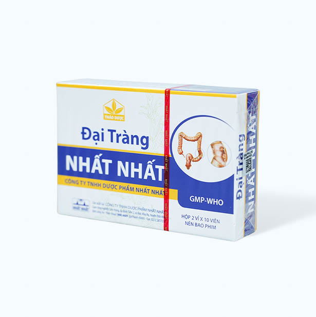 Viên nén Đại tràng Nhất Nhất trị đại tràng mạn tính, tiêu chảy, đầy hơi, không tiêu (2 vỉ x 10 viên)