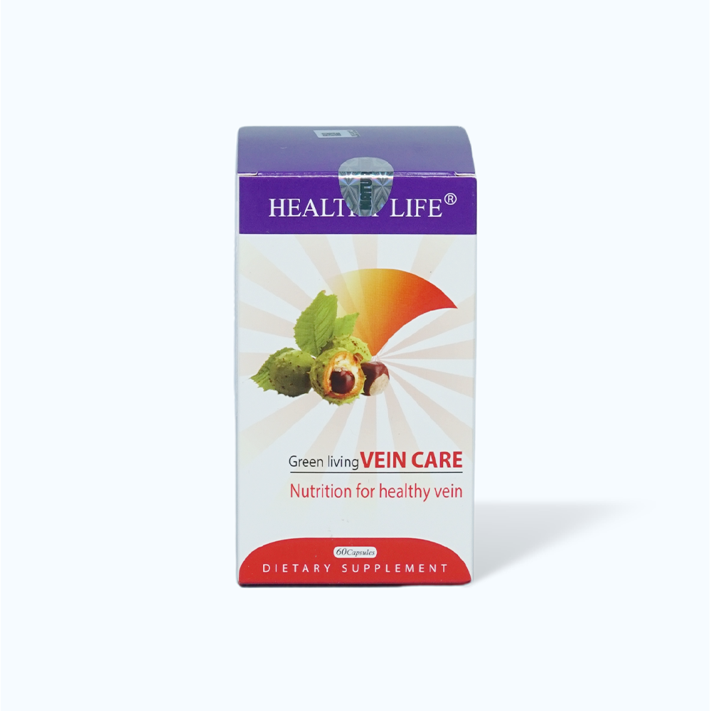 Viên uống Healthy Life Green Living Vein Care hỗ trợ suy giãn tĩnh mạch (Hộp 60 viên)