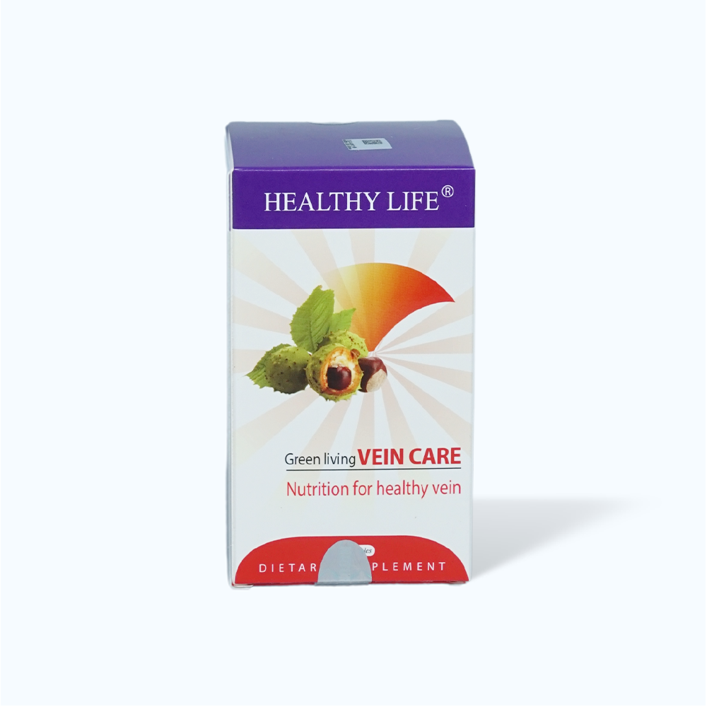 Viên uống Healthy Life Green Living Vein Care hỗ trợ suy giãn tĩnh mạch (Hộp 60 viên)