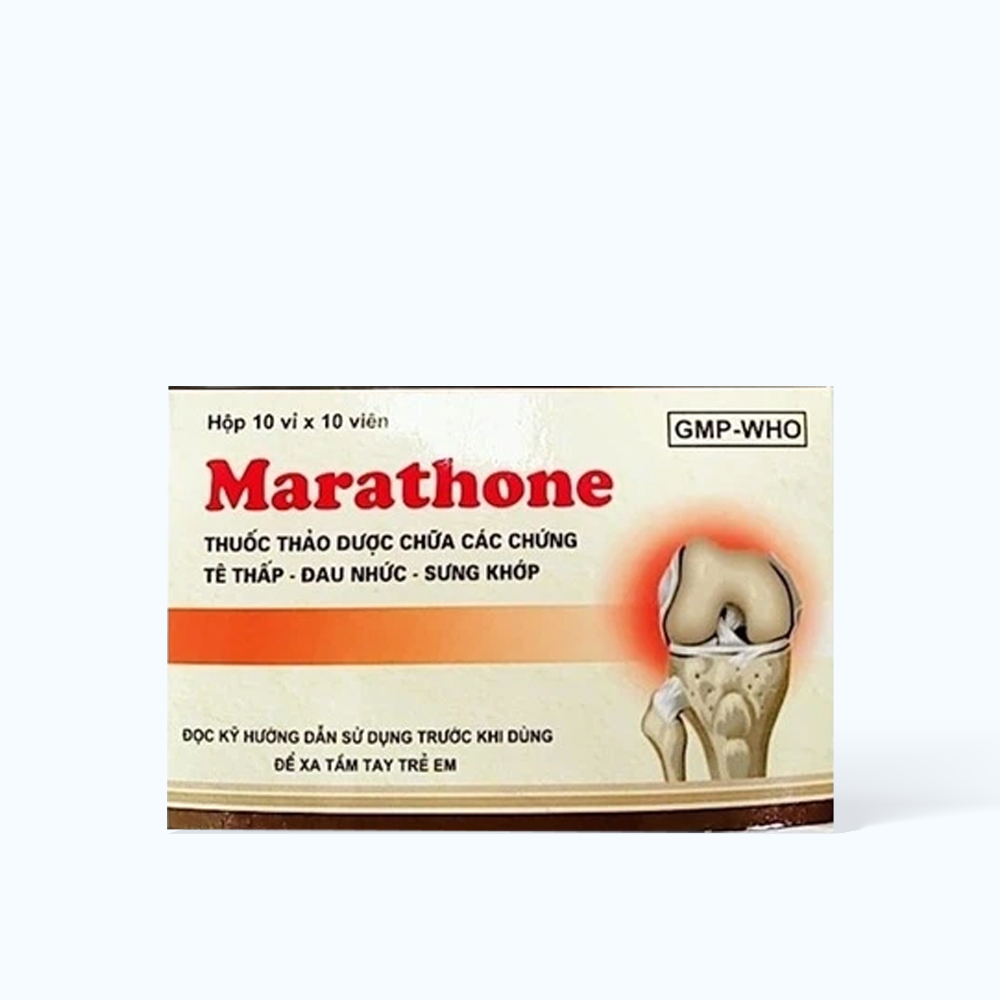 Thuốc Marathone điều trị các bệnh phong tê thấp, viêm khớp, đau khớp, (10 vỉ x 10 viên)