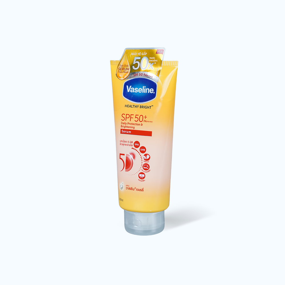 Tinh chất dưỡng thể Vaseline Healthy Bright Spf 50+ (Tuýp 300ml/320ml)