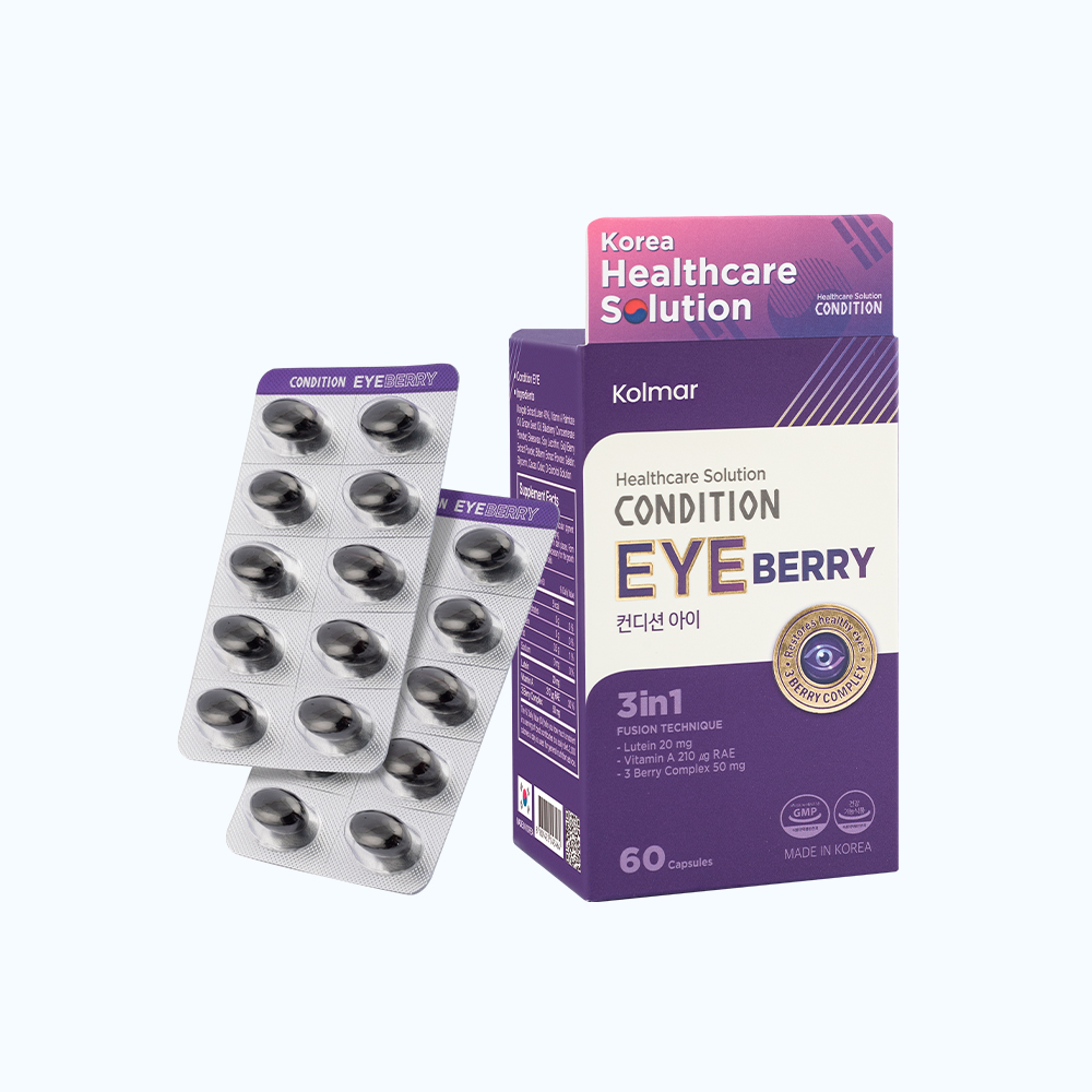 Viên uống Kolmar Condition Eye Giúp bổ mắt (Hộp 6 vỉ x 10 viên)