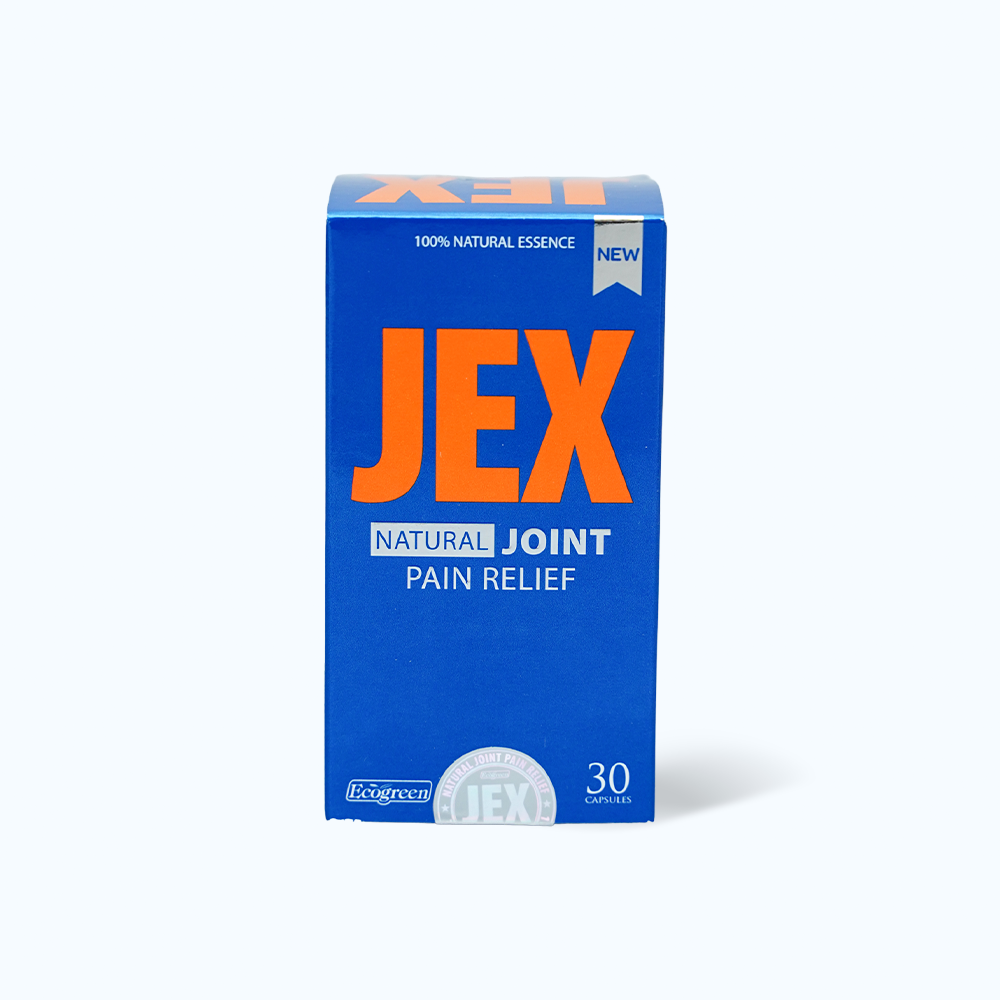 Viên uống  JEX Ecogreen hỗ trợ giảm đau trong thoái hoá khớp, viêm khớp ( Hộp 30 viên)