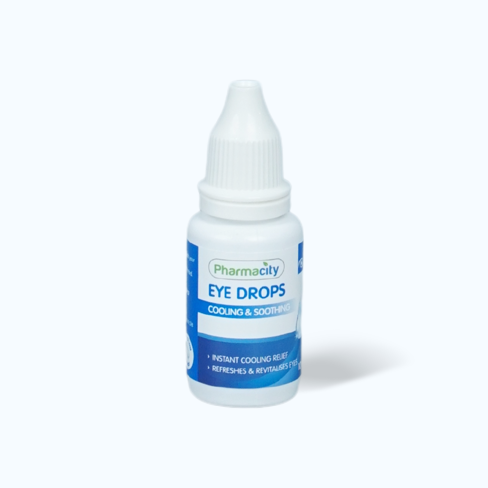 Nước mắt nhân tạo Pharmacity Eye Drops - Cooling & Soothing giảm mỏi mắt, dịu mắt tức thì (Chai 10ml)