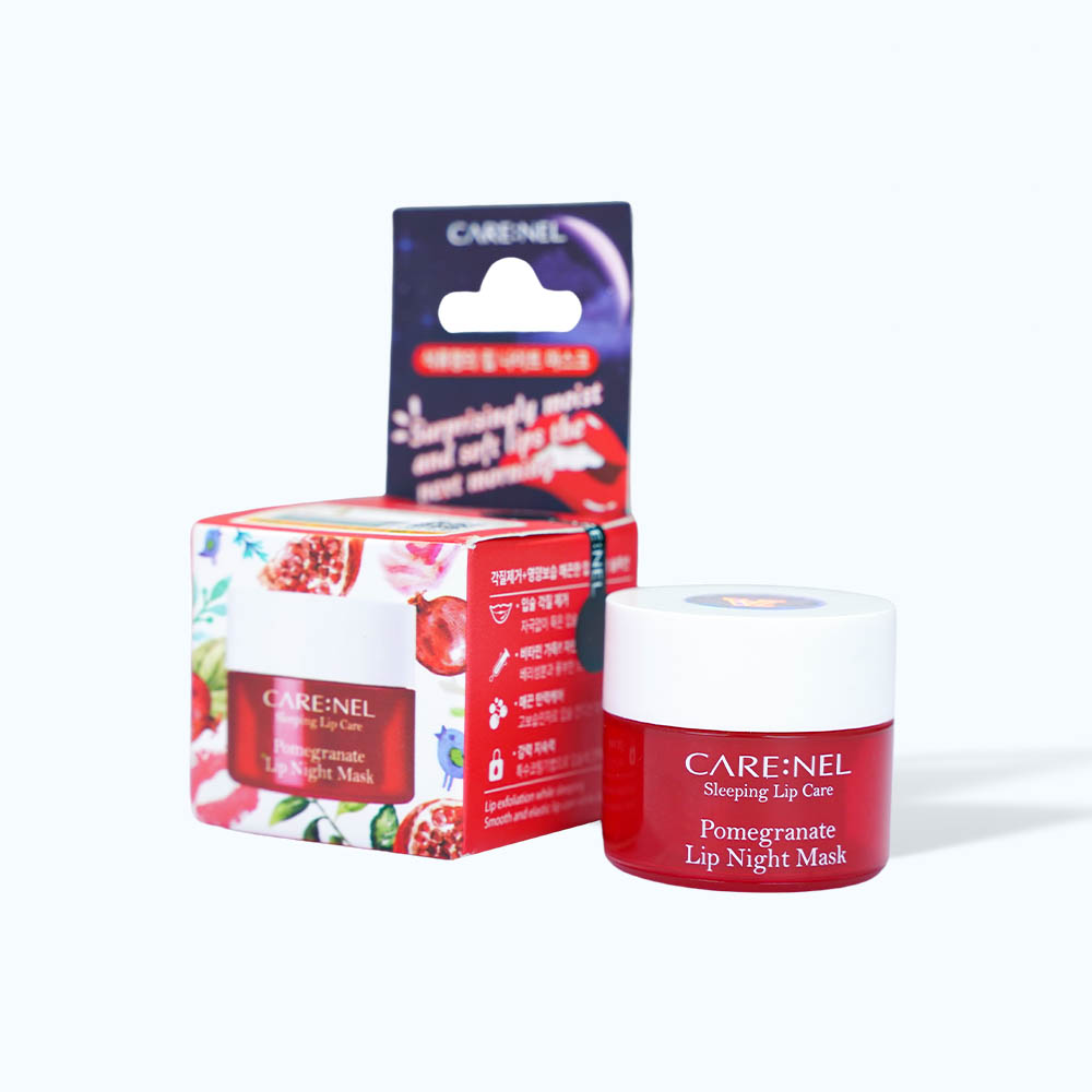 Mặt Nạ Ngủ Môi Cấp Ẩm CARE:NEL Pomegranate Lip Night Mask Hương Lựu (Hủ 5g)