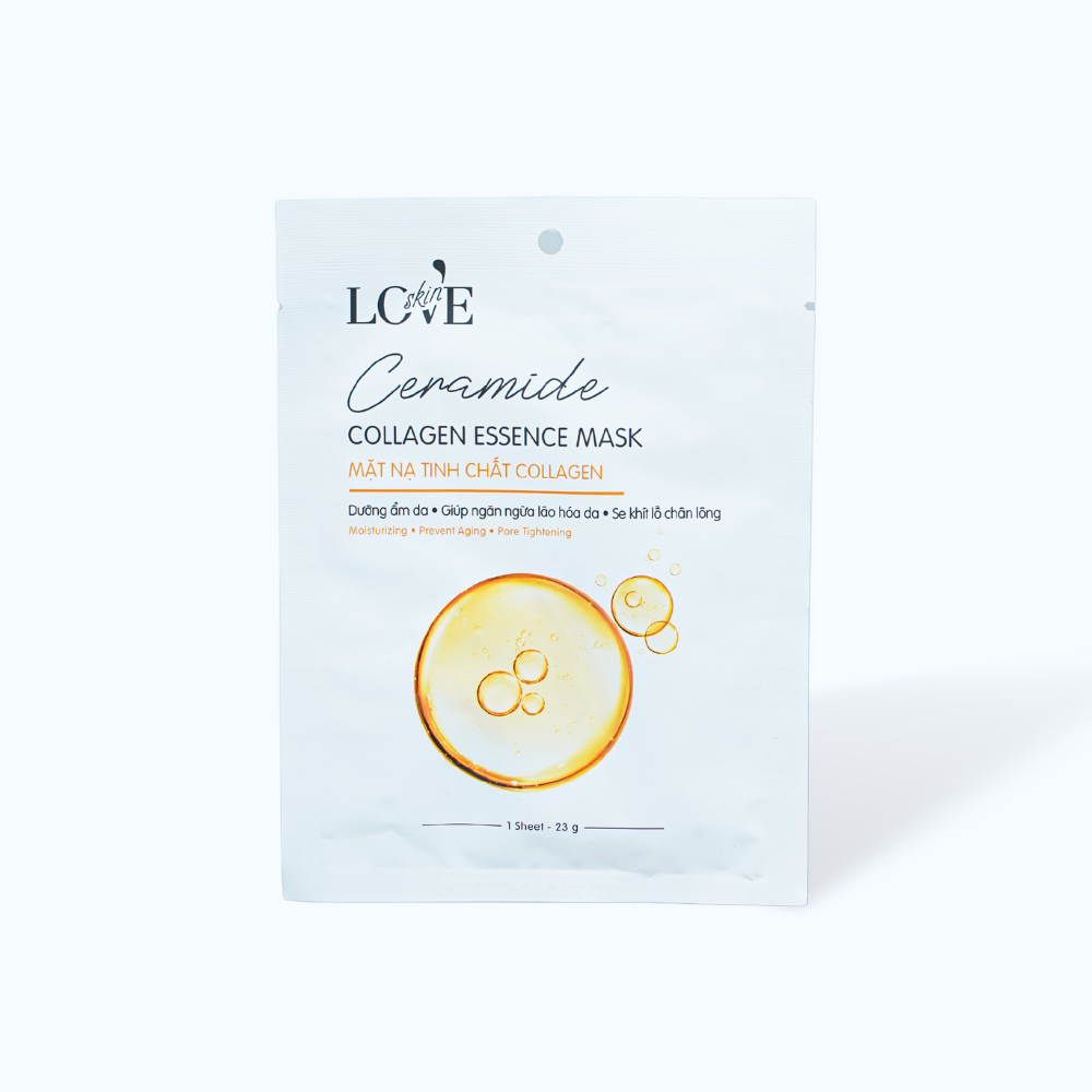 Mặt Nạ Ceramide Collagen Essence Mask ngăn lão hóa, se khít lỗ chân lông (23g)