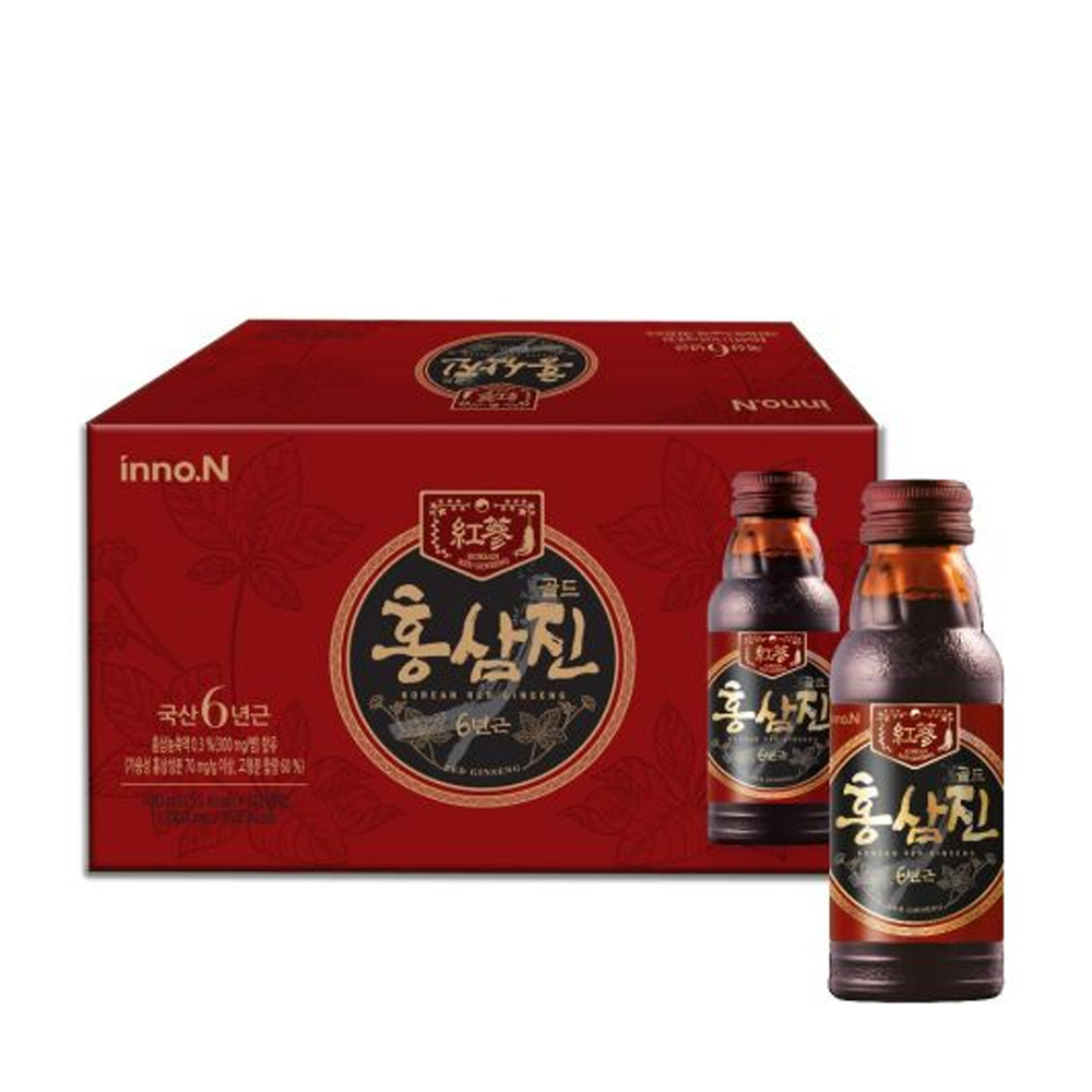 Nước uống Kolmar Hongsamjin Gold Hồng Sâm bồi bổ sức khỏe (Hộp 10 Chai x 100ml)