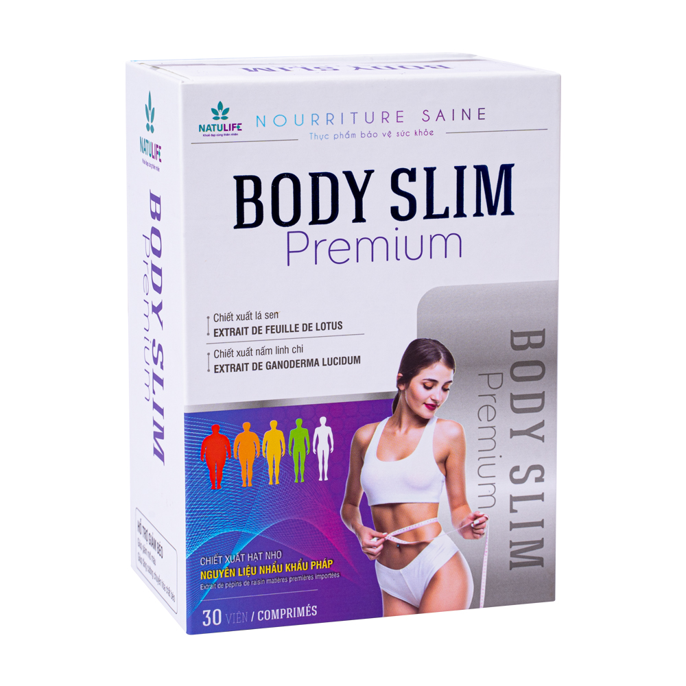 Viên uống Body Slim Premium hỗ trợ giảm cân (Hộp 30 viên)