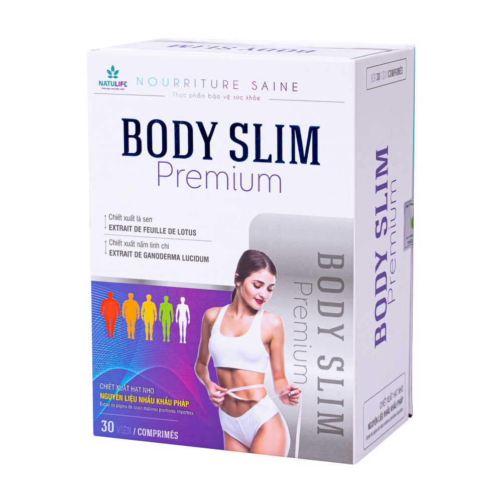 Viên uống Body Slim Premium hỗ trợ giảm cân (Hộp 30 viên)