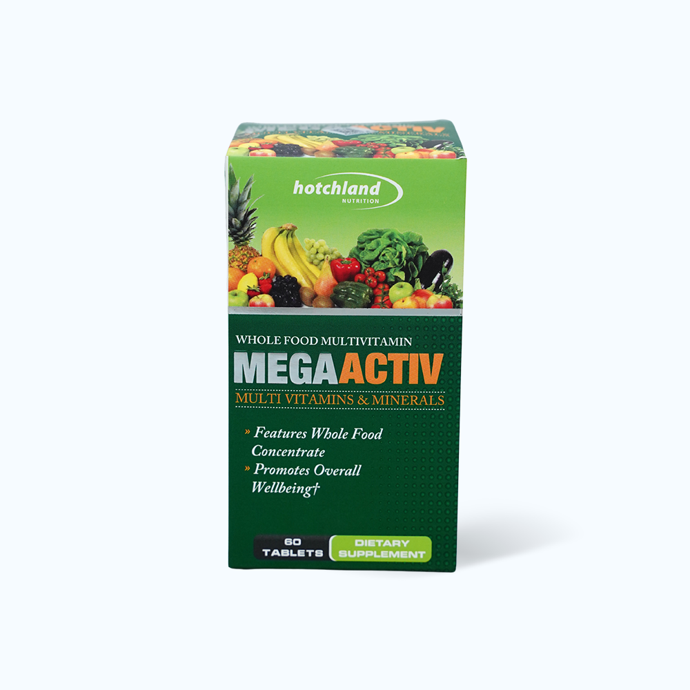 Viên uống Hotchland MegaActive bổ sung Vitamin, khoáng chất cho cơ thể (Hộp 60 viên)