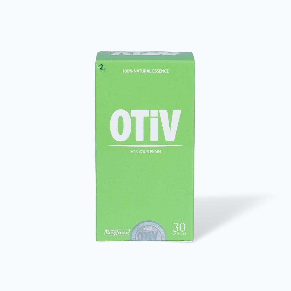 Viên uống OTiV Ecogreen giúp cải thiện tình trạng thiếu máu não, mất ngủ (30 viên)