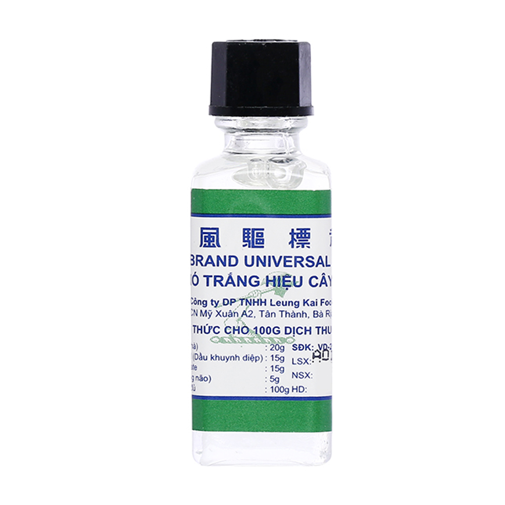 Dầu gió xanh Axe Brand giảm các triệu chứng cảm lạnh, ho khan, nhức đầu, sổ mũi (chai 5ml)