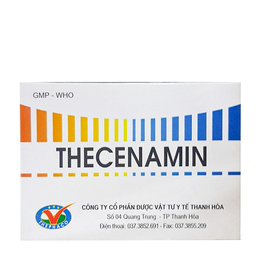 Viên nén Thecenamin trị các triệu chứng ho cảm thông thường (20 vỉ x 10 viên)