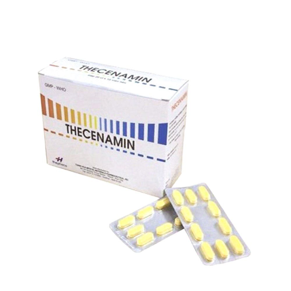 Viên nén Thecenamin trị các triệu chứng ho cảm thông thường (20 vỉ x 10 viên)