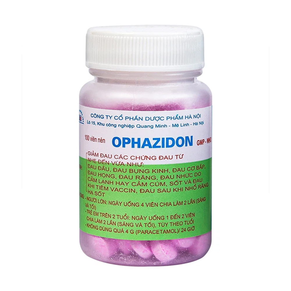 Propyphenazon thường được sử dụng trong các thuốc giảm đau phối hợp 
